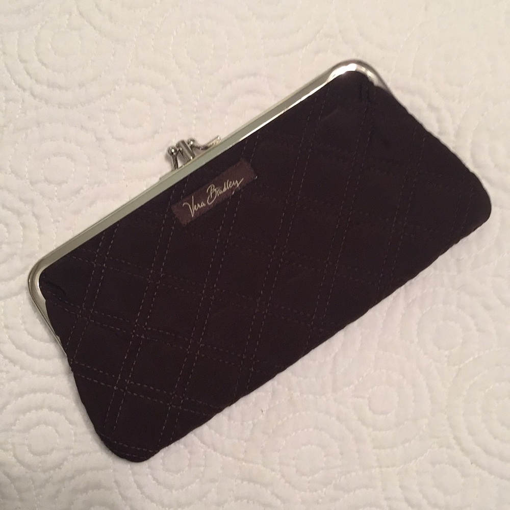 Vera Bradley Wallet or Clutch. Brown quilted. EUC